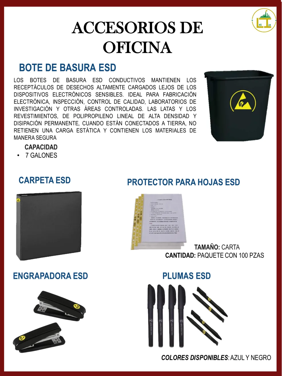 Página 19 del catálogo donde aparece Engrapadora ESD