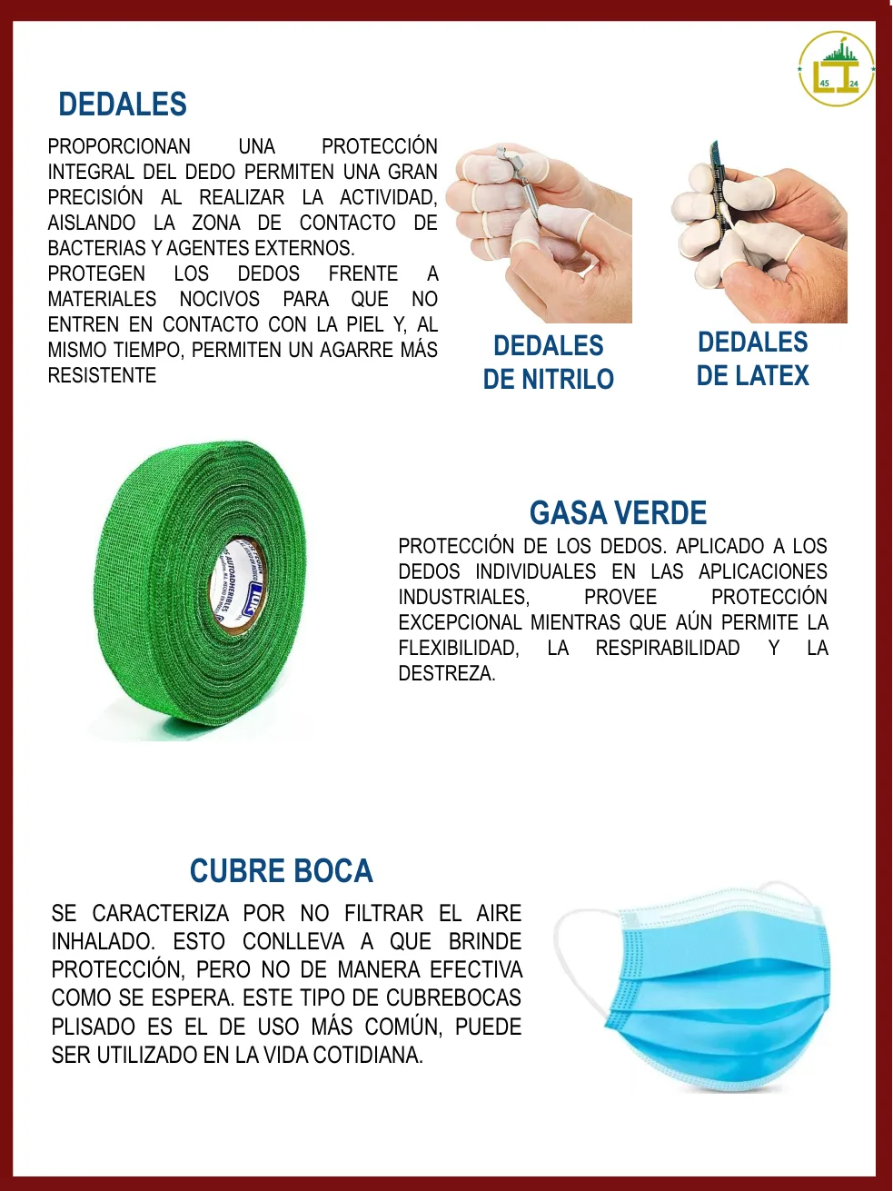 Página 27 del catálogo donde aparece Dedales de nitrilo