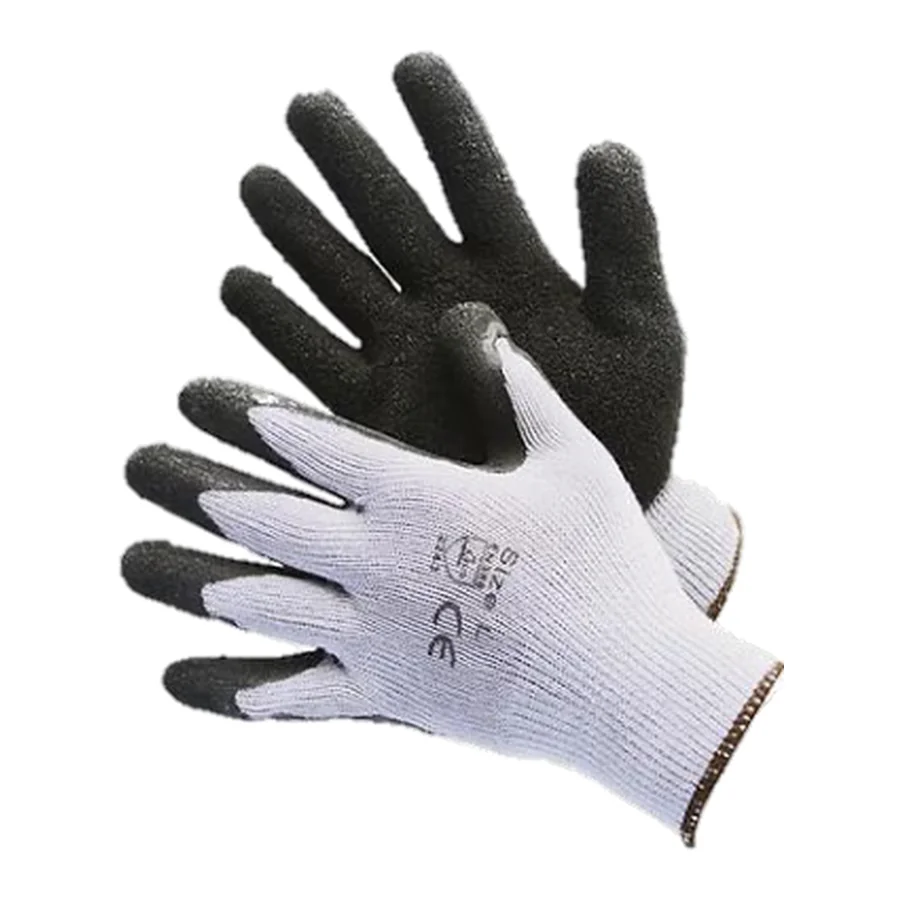 Guante con látex texturizado negro