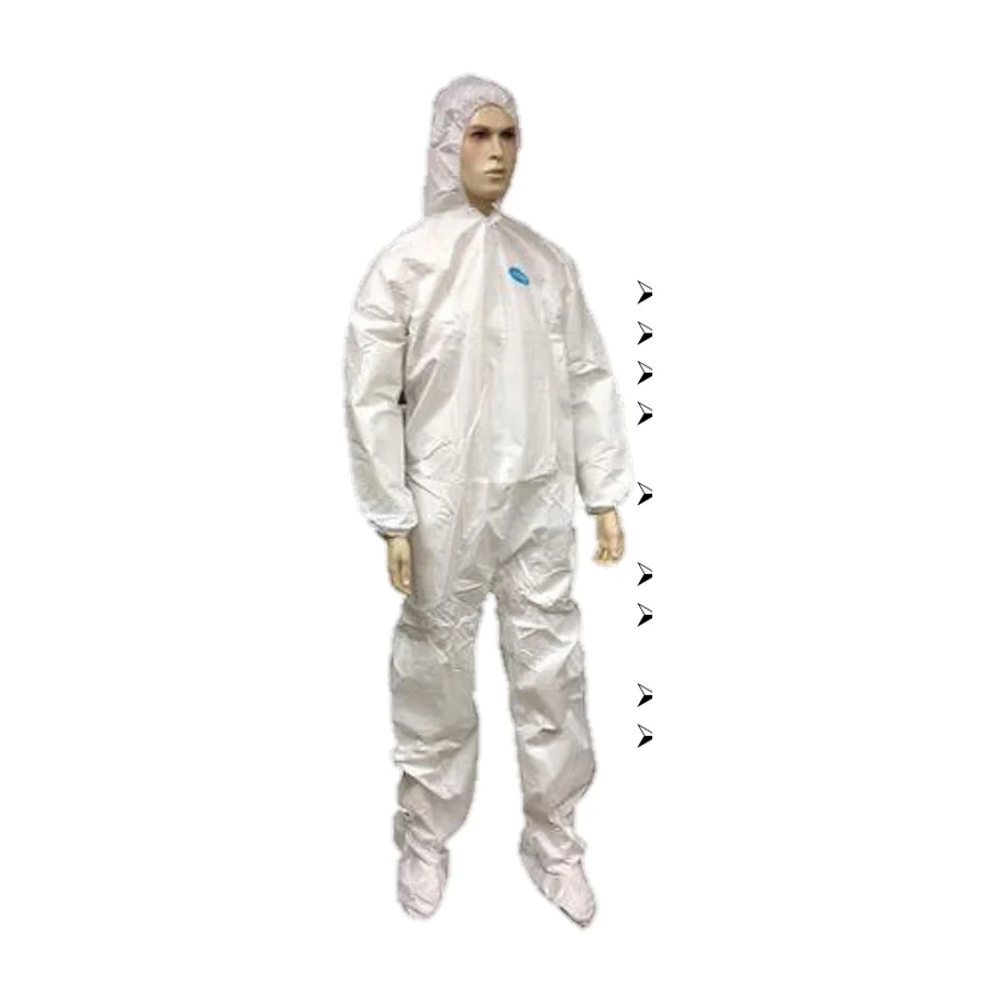 Overol tipo Tyvek con gorro y zapato