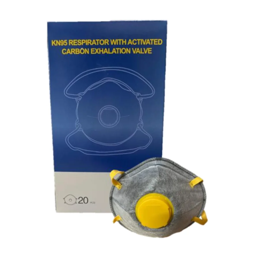 Respirador KN95 con carbón y válvula